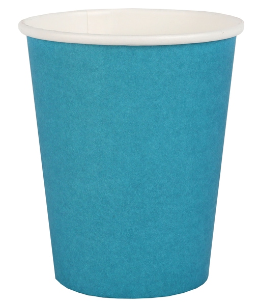 Pappkopper 250 ml - Aquablå 10 stk.