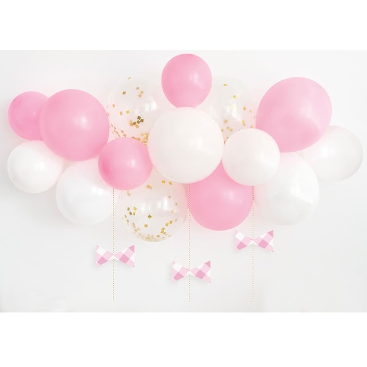 DIY Ballongbue - Rosa med Sløyfer