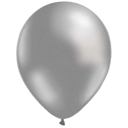 Ballonger Sølv 30 cm, 100 stk.