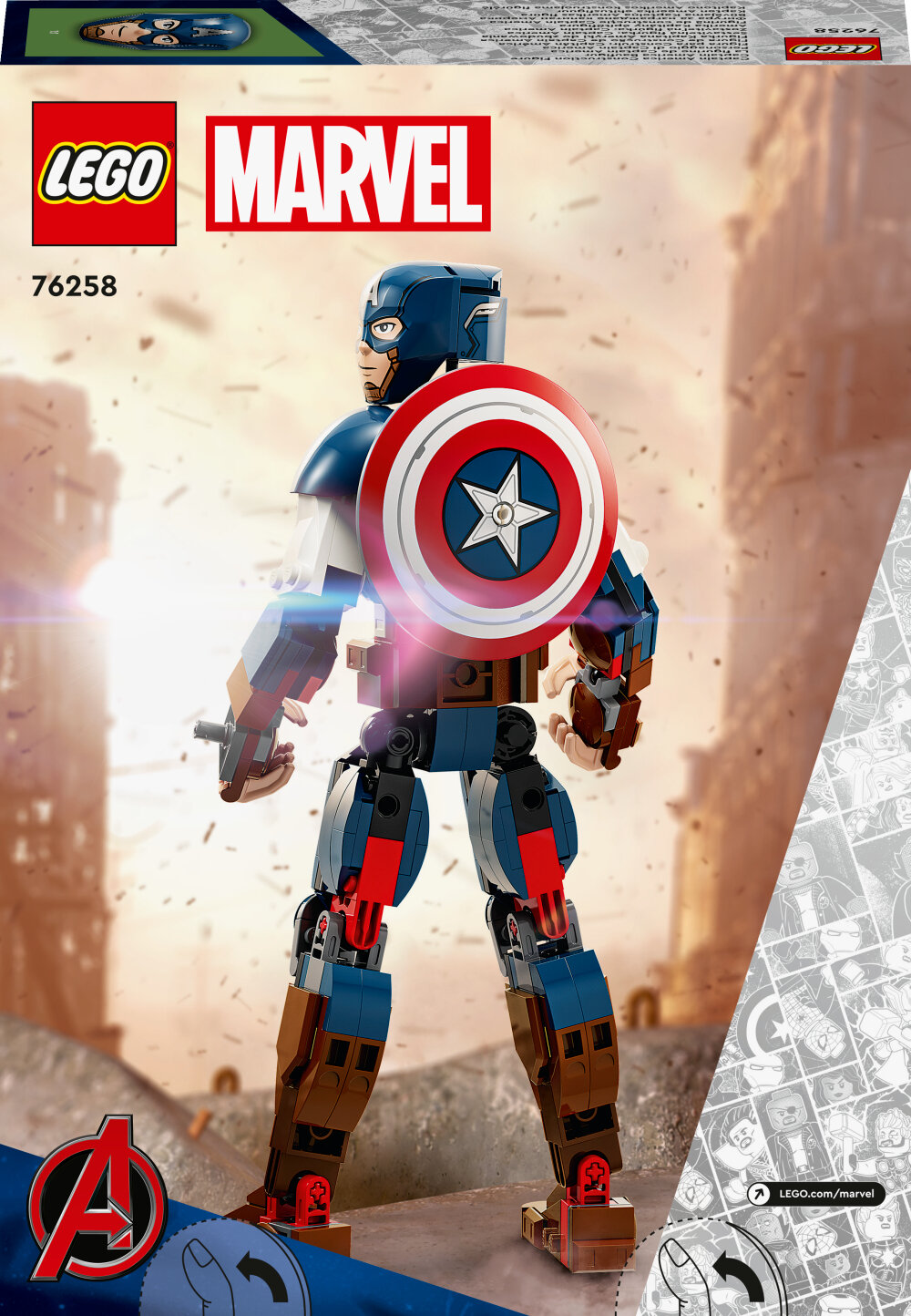 LEGO Avengers - Byggbar figur av Captain America 8+