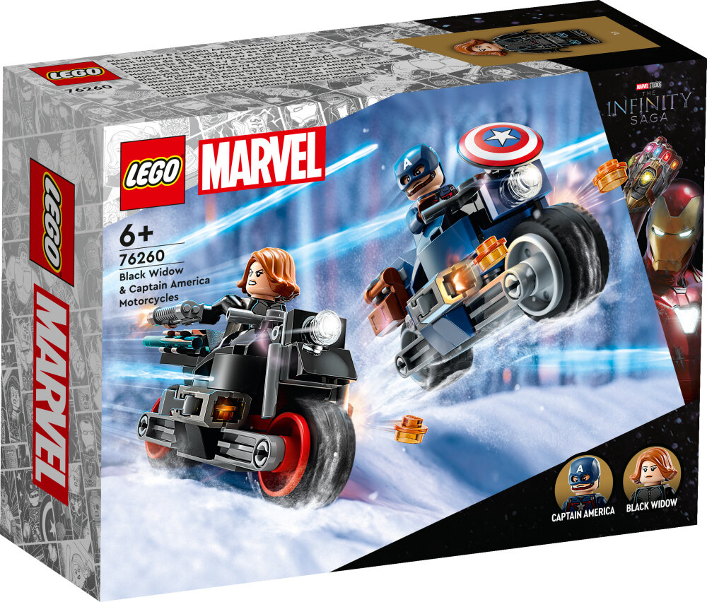 LEGO Avengers - Motorsyklene til Black Widow og Captain America 6+
