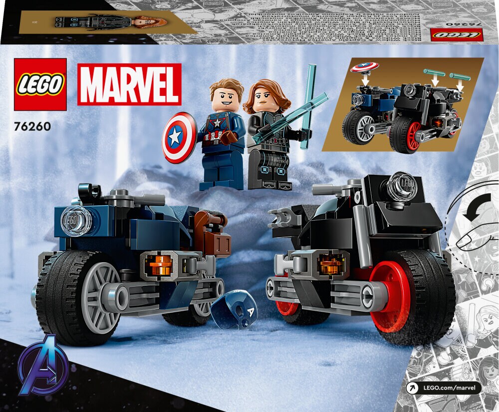 LEGO Avengers - Motorsyklene til Black Widow og Captain America 6+