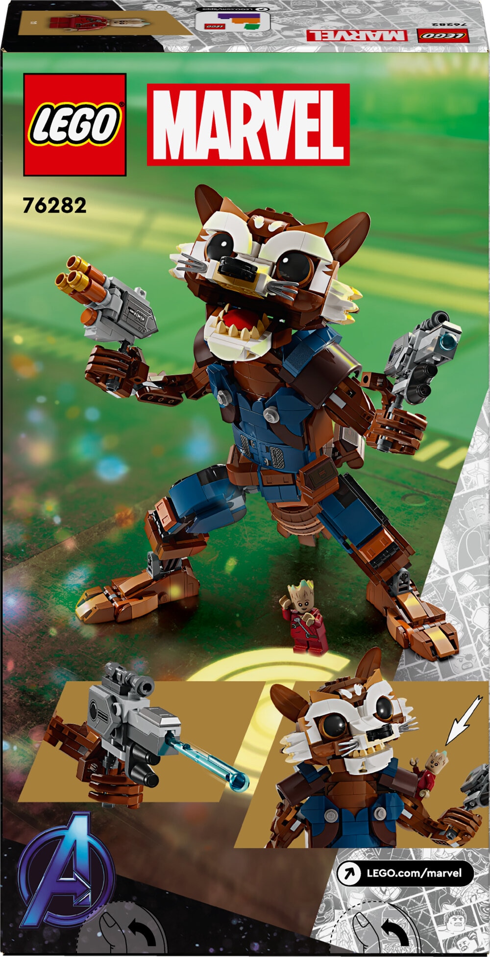 LEGO Marvel - Rocket og Groot som liten 10+