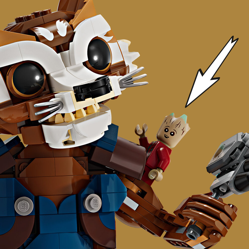 LEGO Marvel - Rocket og Groot som liten 10+