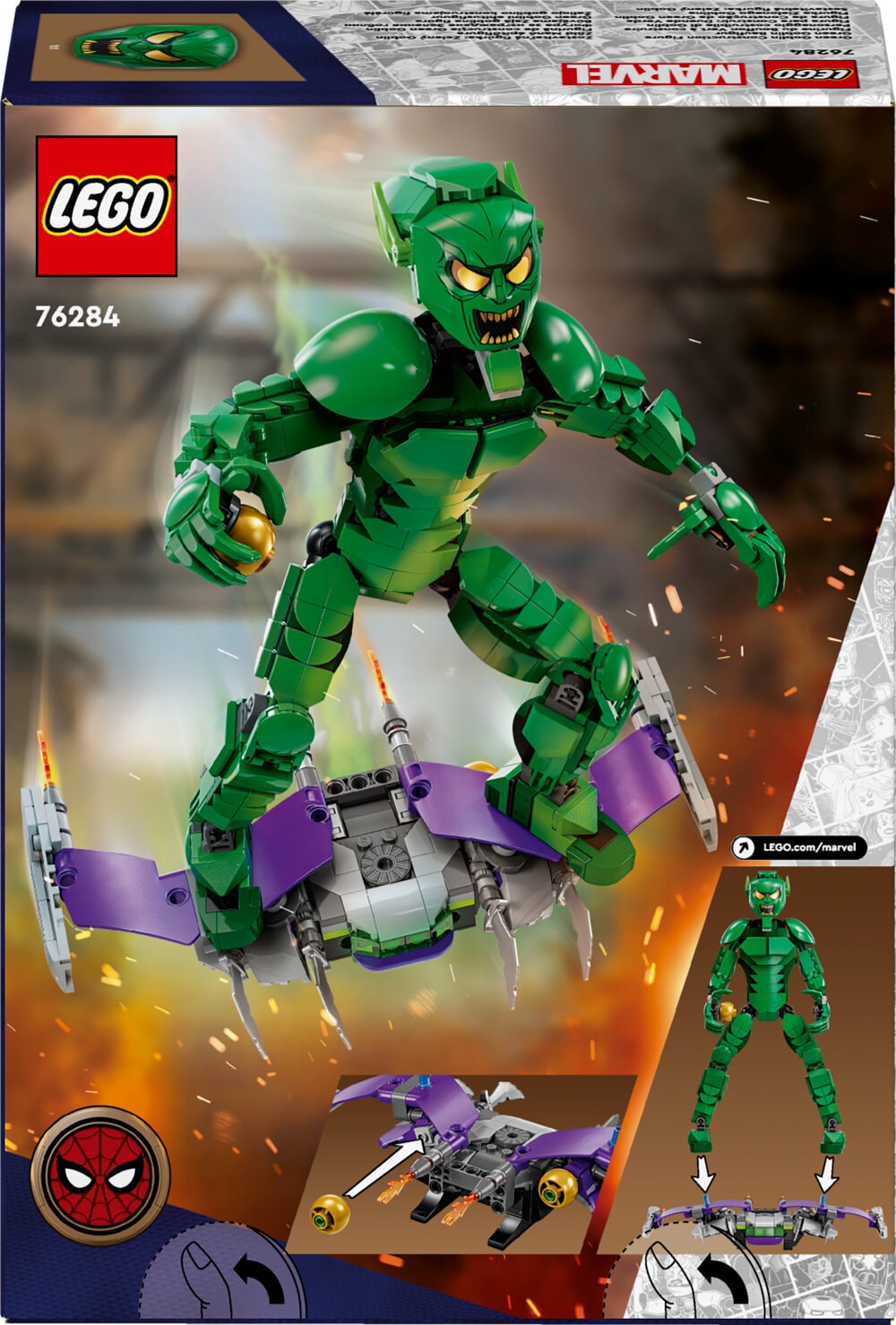 LEGO Marvel - Byggefigur av Green Goblin 8+