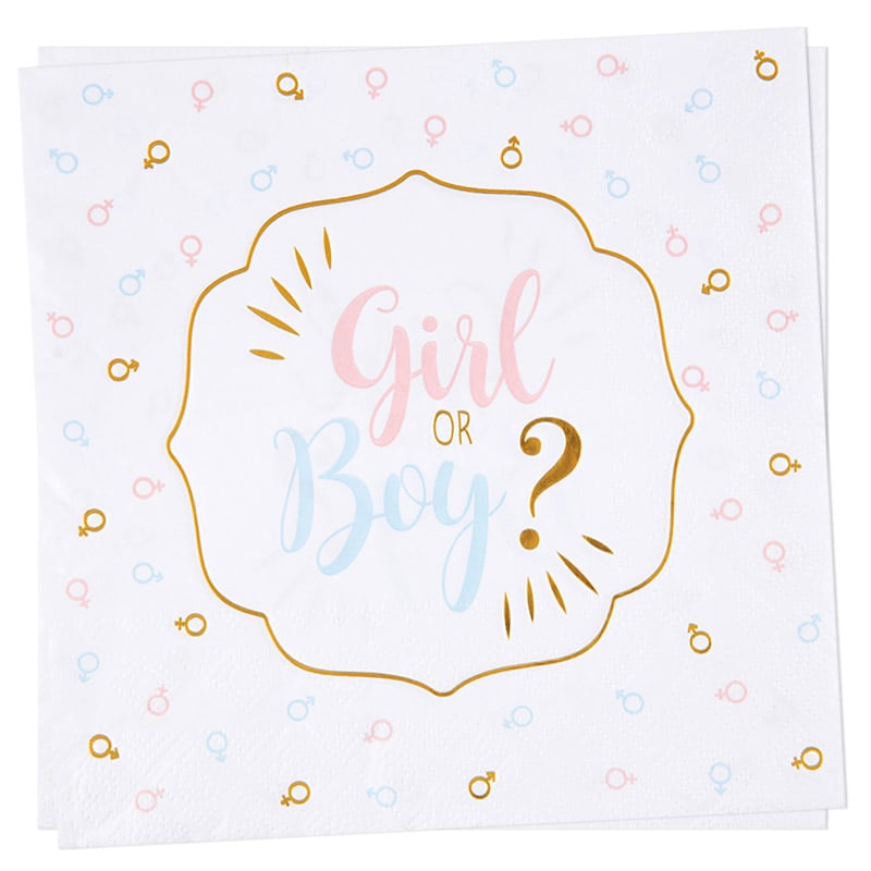 Girl or Boy - Servietter 20 stk.