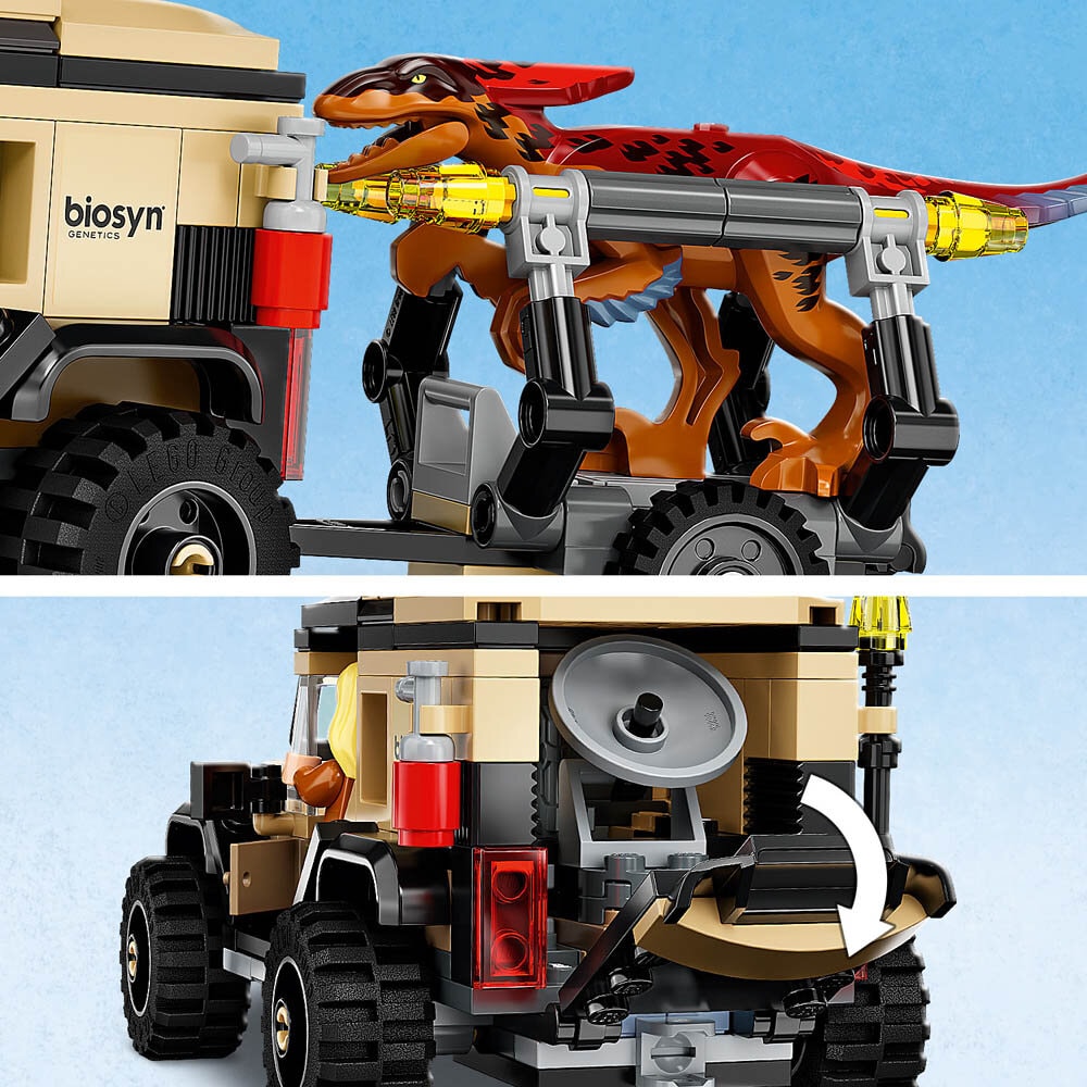 LEGO Jurassic World, Pyroraptor- og Dilophosaurus-transport 7+