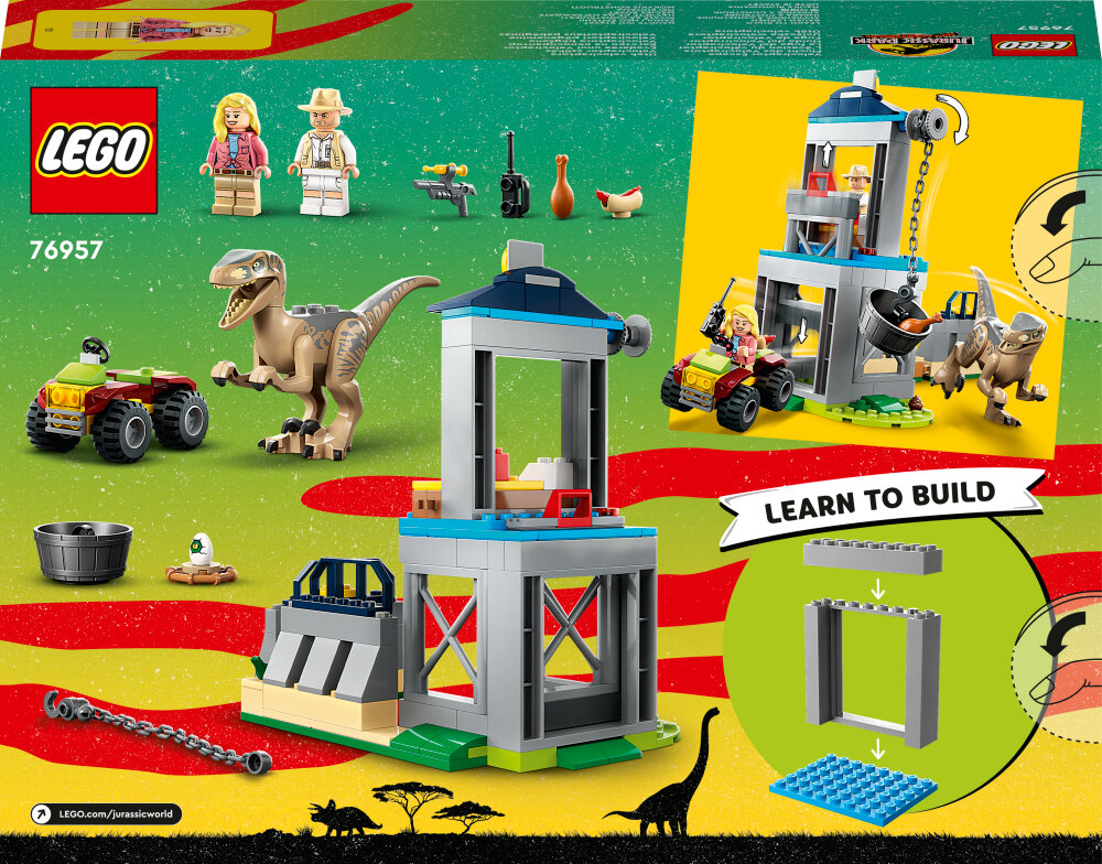 LEGO Jurassic World - Velociraptor på rømmen 4+