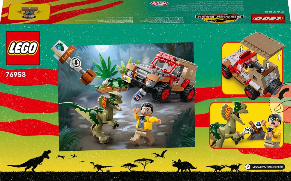LEGO Jurassic World - Dilophosaurus i bakholdsangrep 6+