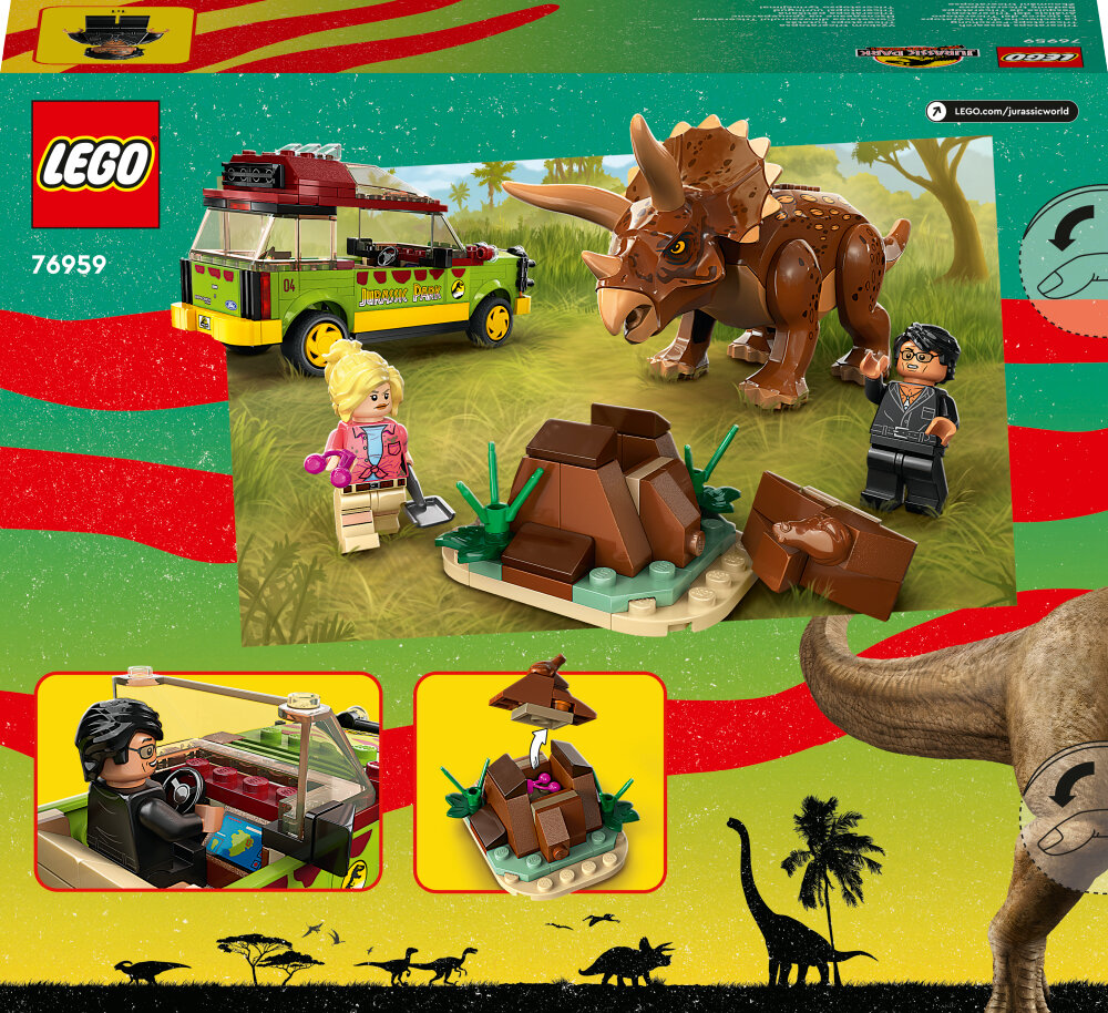 LEGO Jurassic World - Triceratops-forskning 8+