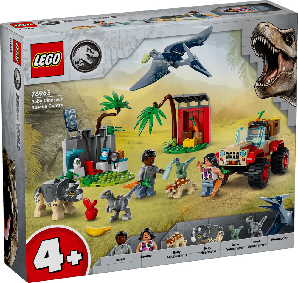 LEGO Jurassic World - Dyrereservat med dinosaurunger 4+