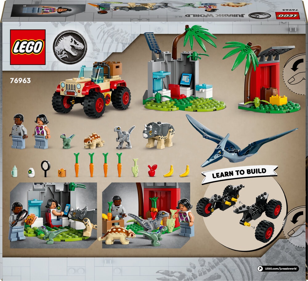 LEGO Jurassic World - Dyrereservat med dinosaurunger 4+