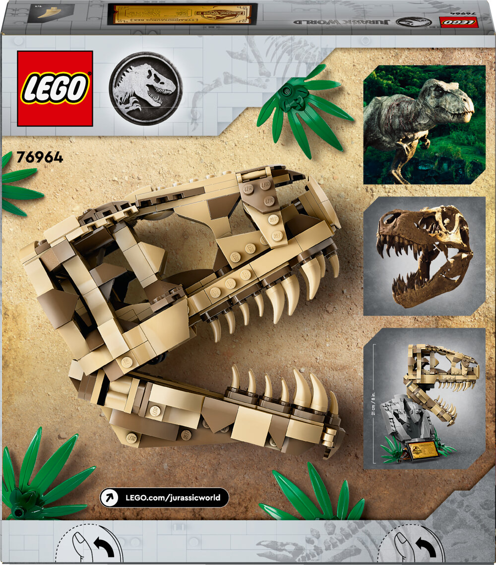 LEGO Jurassic World - Dinosaurfossiler: T-rex-hodeskalle 9+