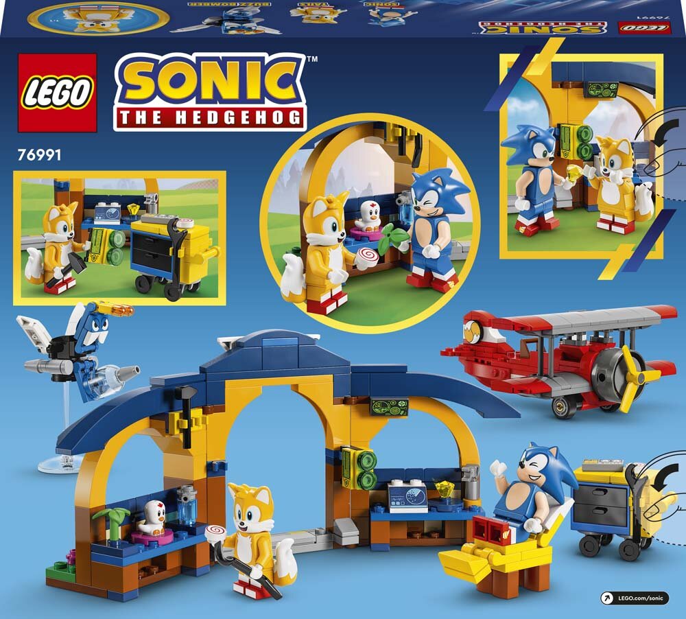 LEGO Sonic The Hedgehog - Verkstedet og tornadoflyet til Tails 6+