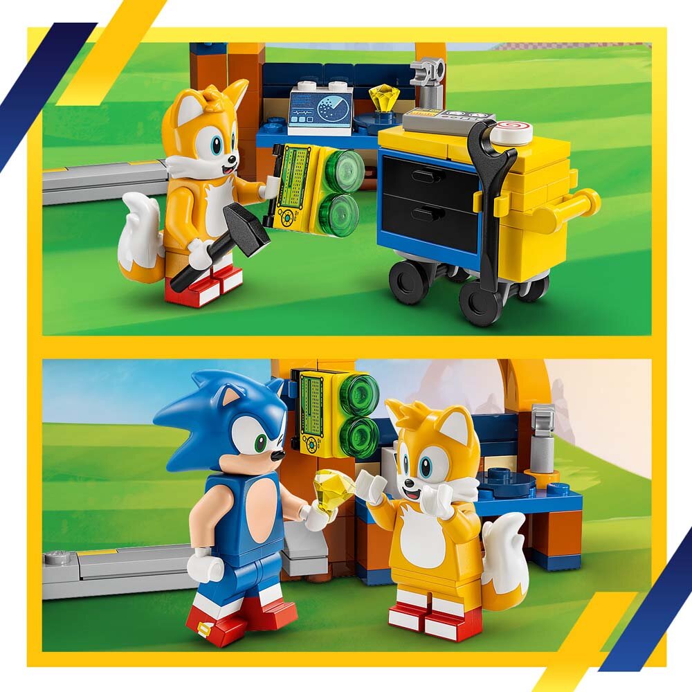 LEGO Sonic The Hedgehog - Verkstedet og tornadoflyet til Tails 6+