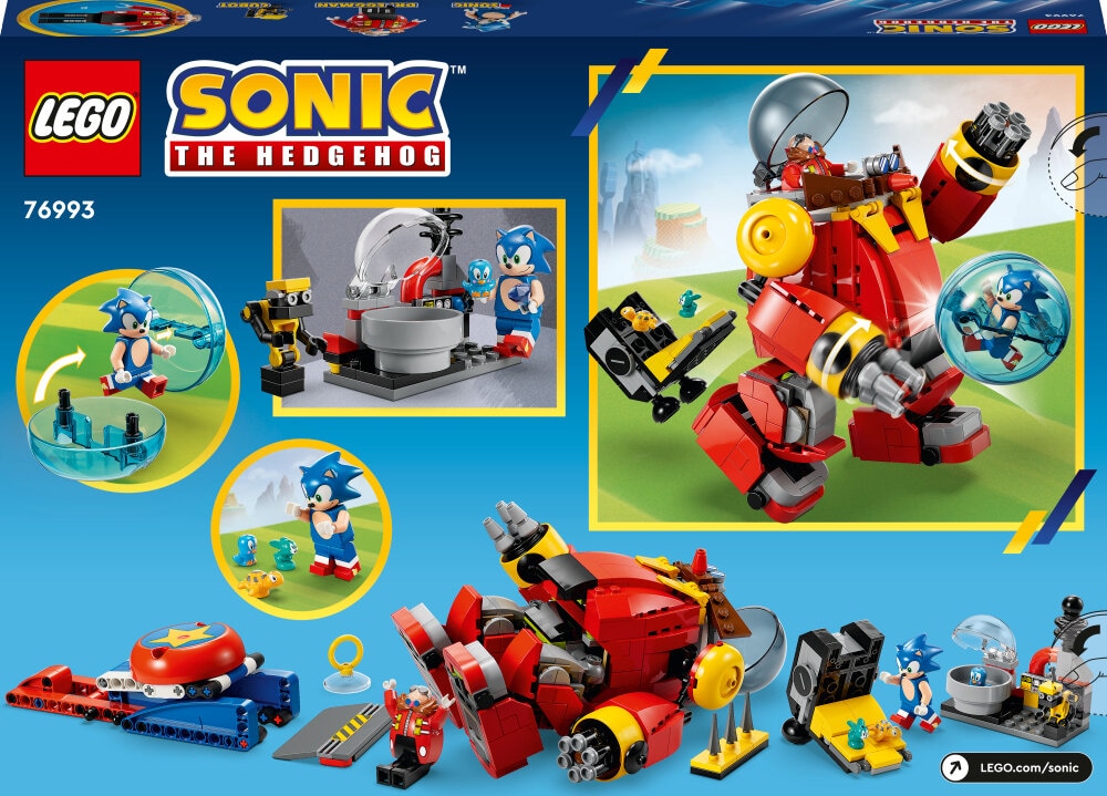 LEGO Sonic The Hedgehog - Sonic mot egg-roboten til Dr. Eggman 8+