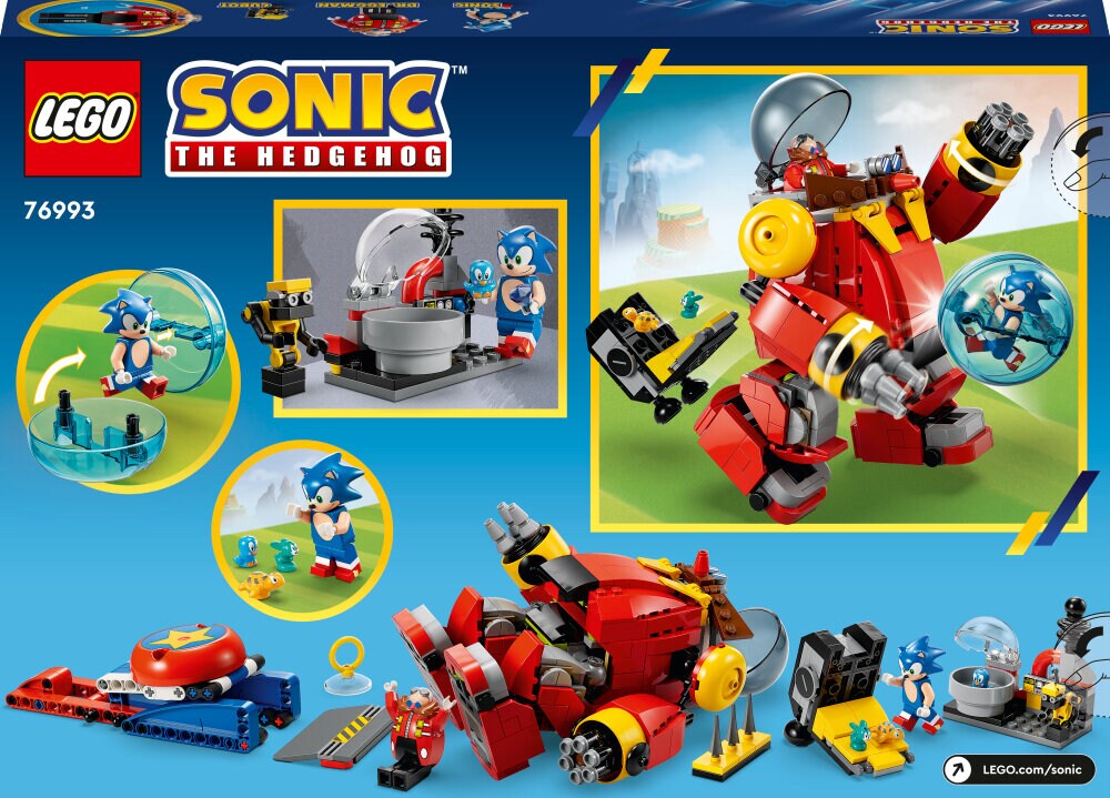 LEGO Sonic The Hedgehog - Sonic mot egg-roboten til Dr. Eggman 8+