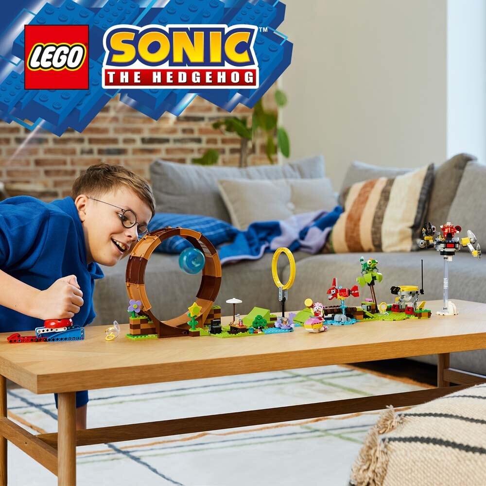 LEGO Sonic The Hedgehog - Sonic tar Green Hill Zone-looputfordringen 8+