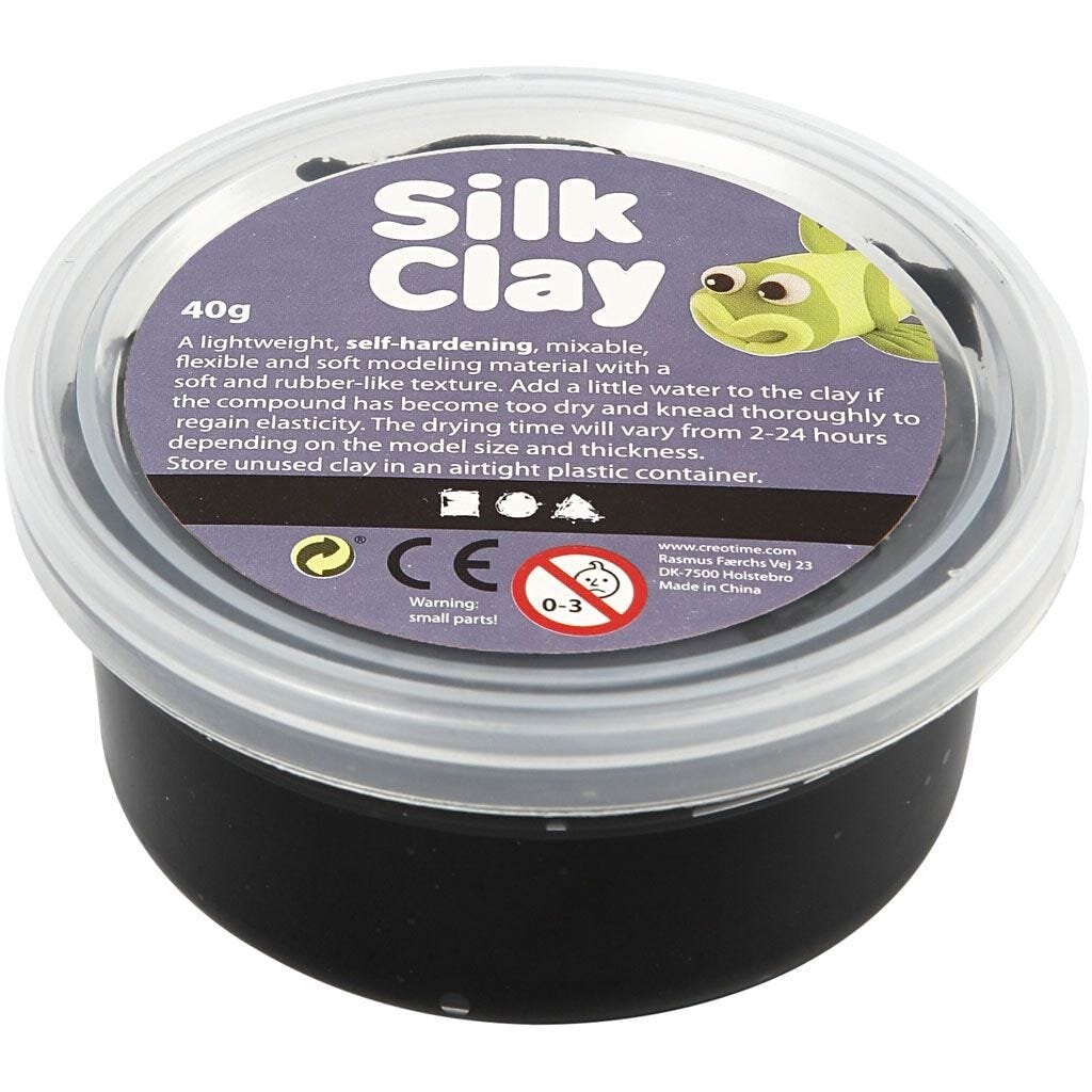 Silk Clay® - Svart 40 gram