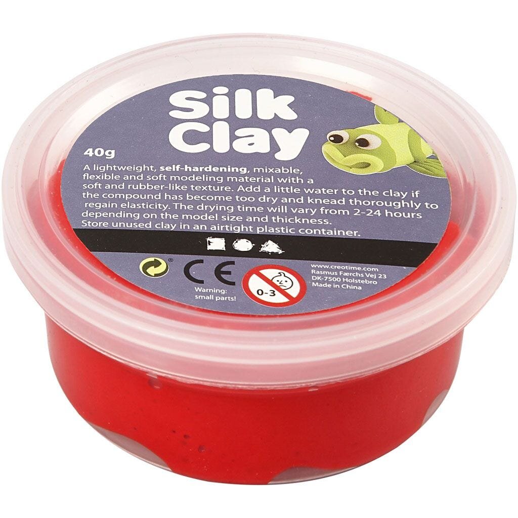 Silk Clay® - Rød 40 gram