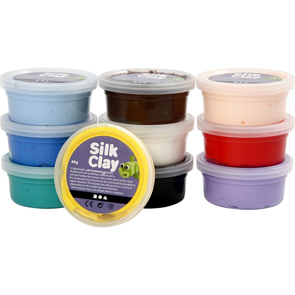 Silk Clay® - Blandede Farger 10-stk