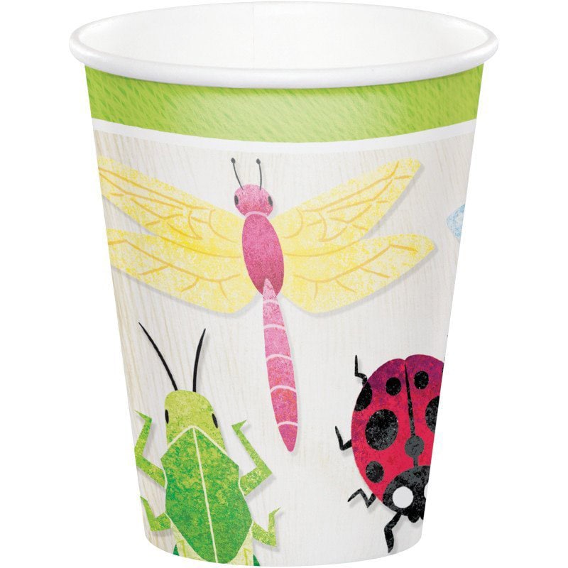 Birthday Bugs Pappkopper 8 stk.