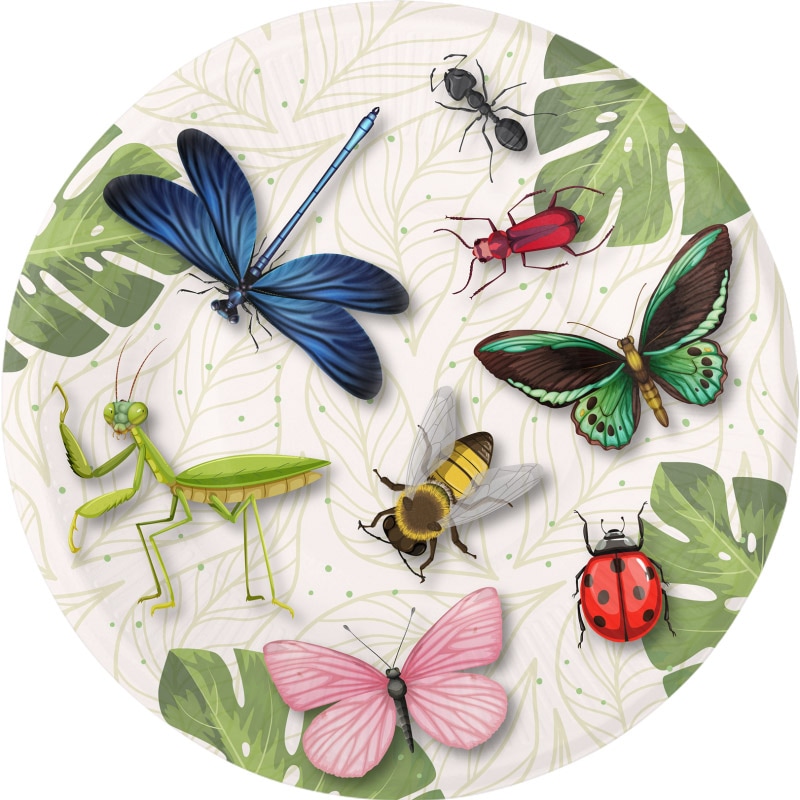 Birthday Bugs Tallerkener 8 stk.