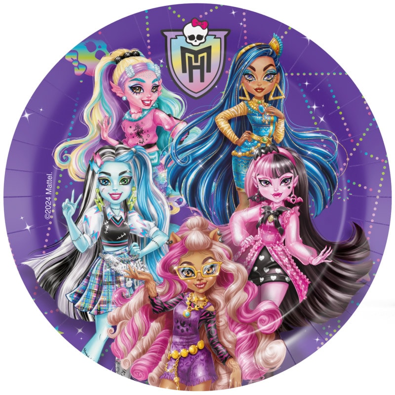 Monster High - Tallerkener 8 stk.