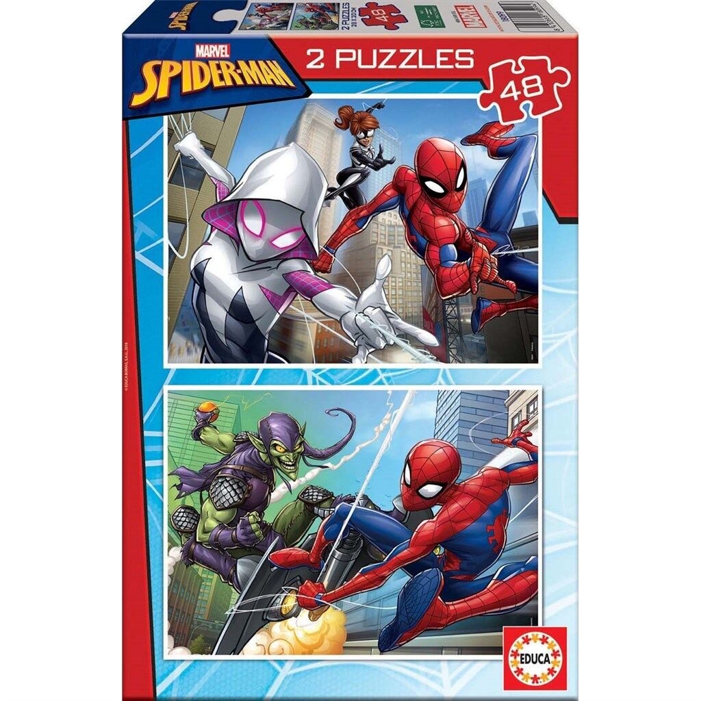 Educa Puslespill, Spiderman Multiverse 2x48 brikker