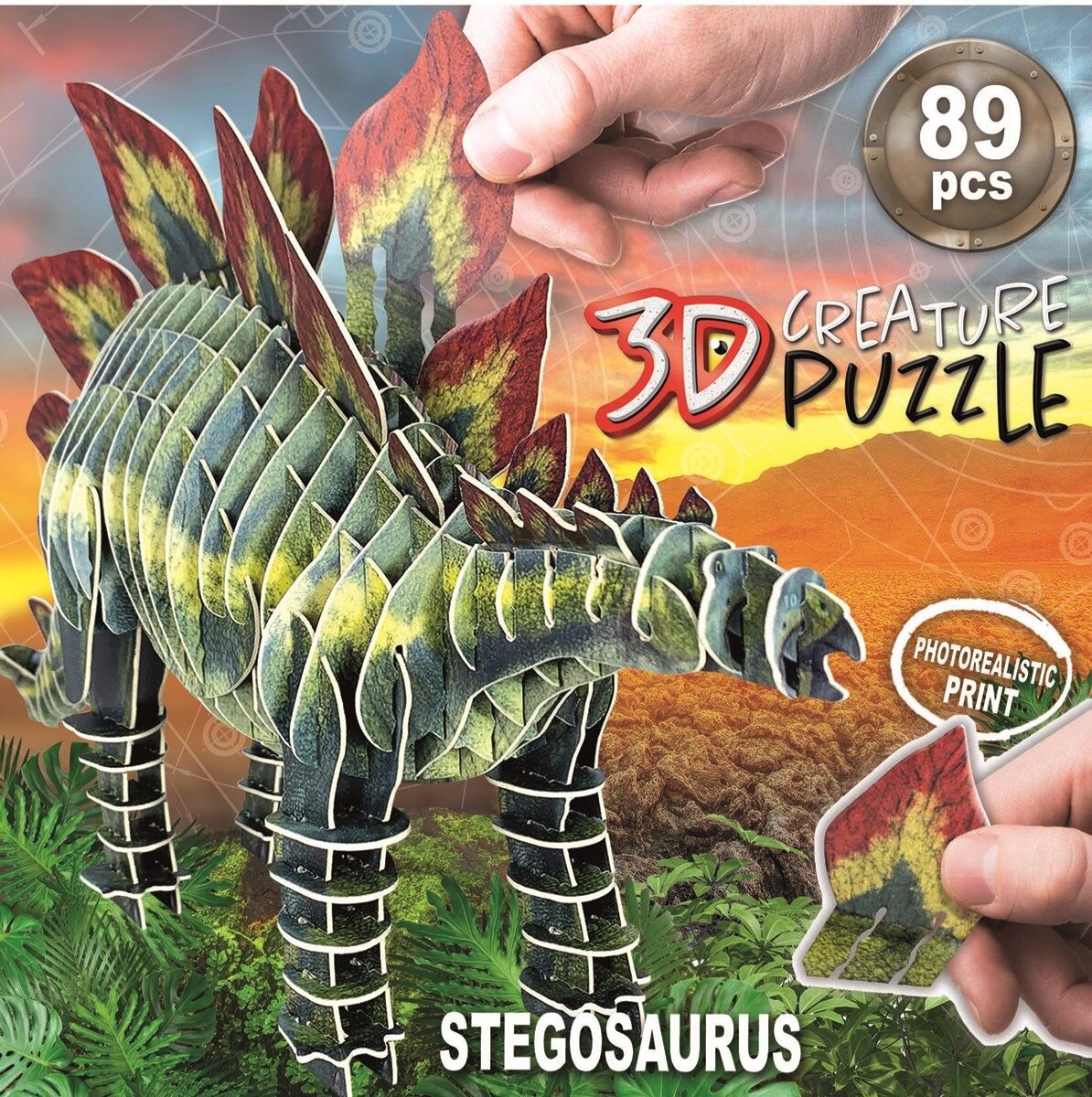 Educa 3D Puzzle - Stegosaurus 89 brikker