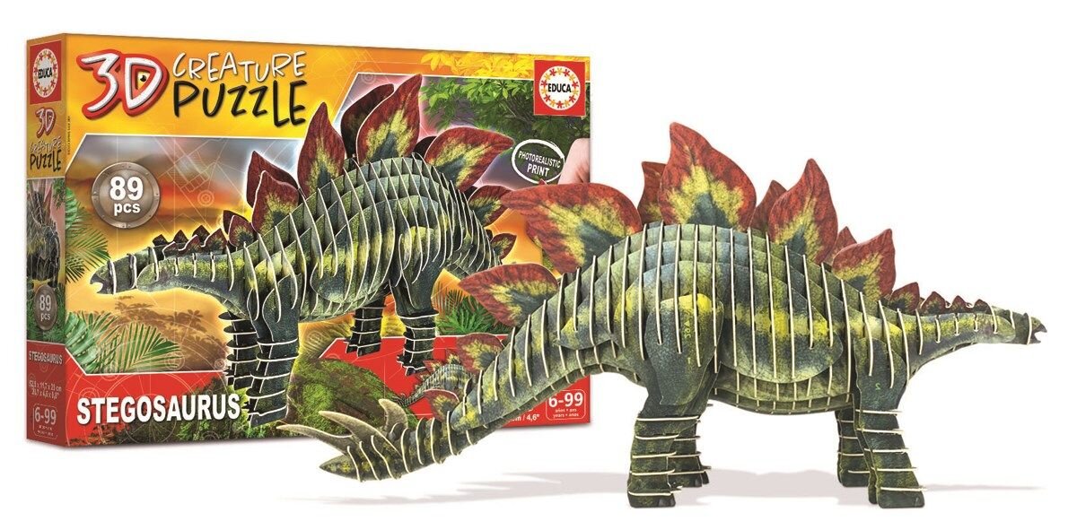 Educa 3D Puzzle - Stegosaurus 89 brikker