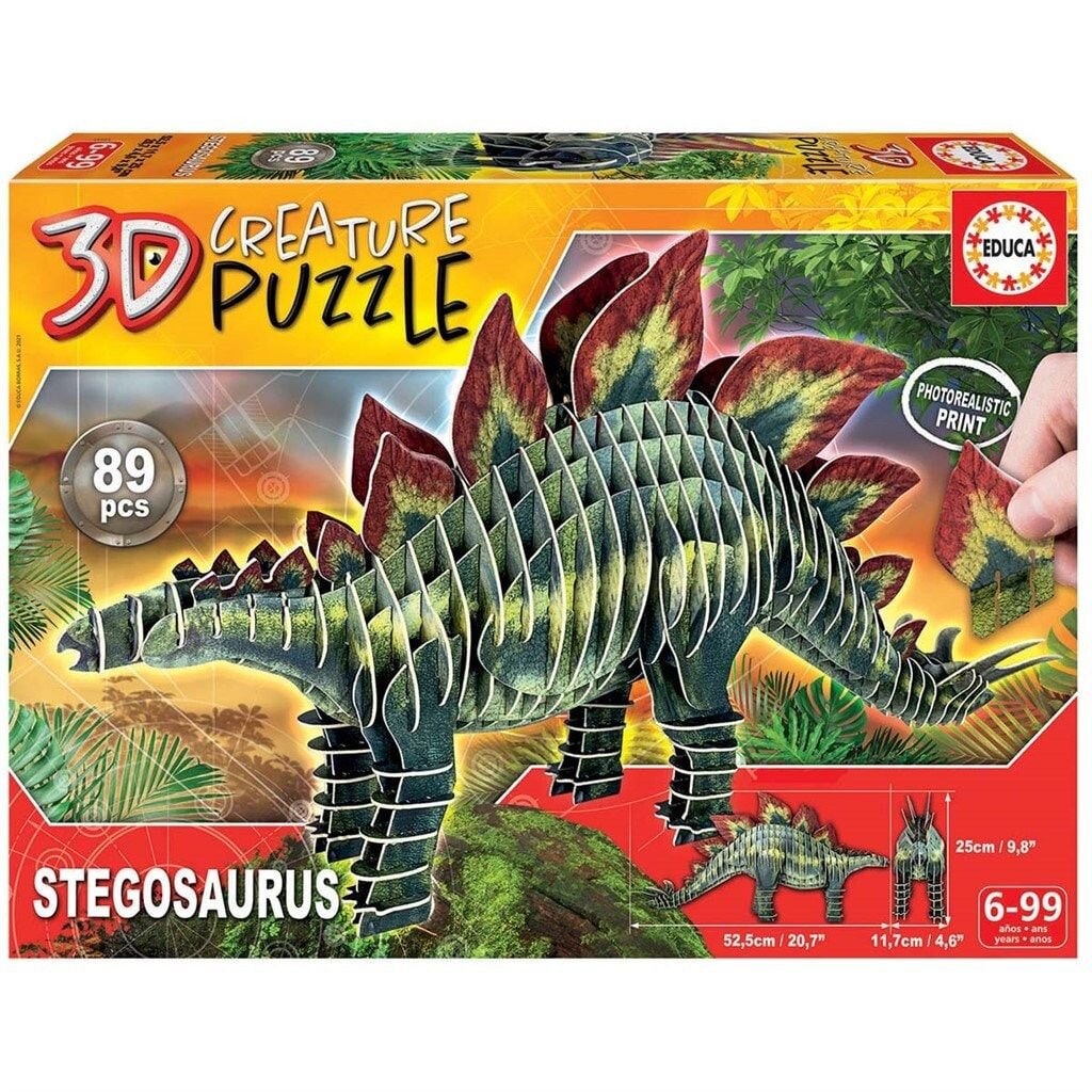 Educa 3D Puzzle - Stegosaurus 89 brikker