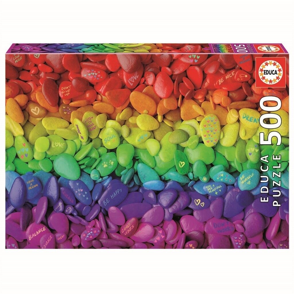 Educa Puslespill - Colored Stones 500 brikker