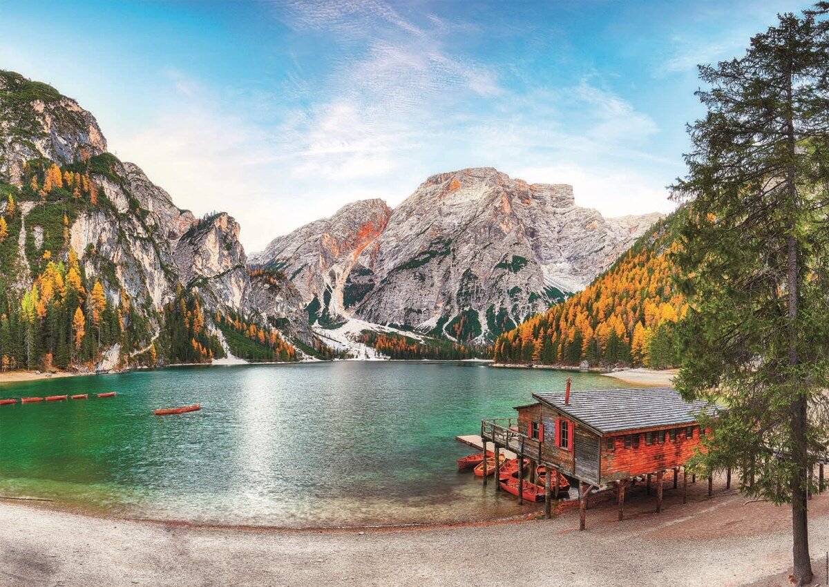 Educa Puslespill - Braies Lake at Autumn 3000 brikker