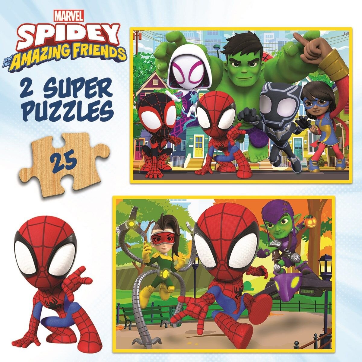 Educa Puslespill, Spidey & His Amazing Friends 2x25 brikker