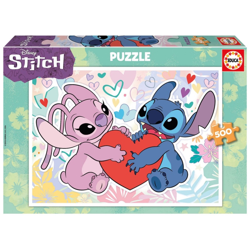 Educa Puslespill - Stitch & Angel Love 500 biter