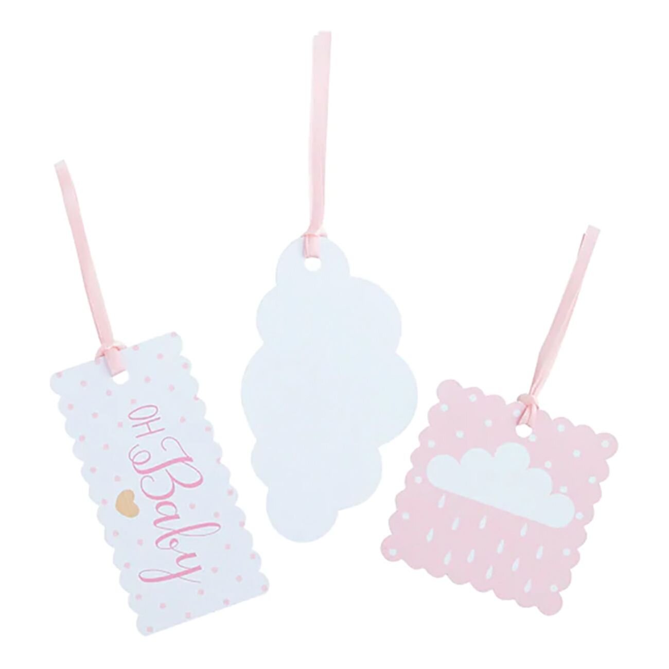 Gavelapper Baby Rosa 3 stk. 