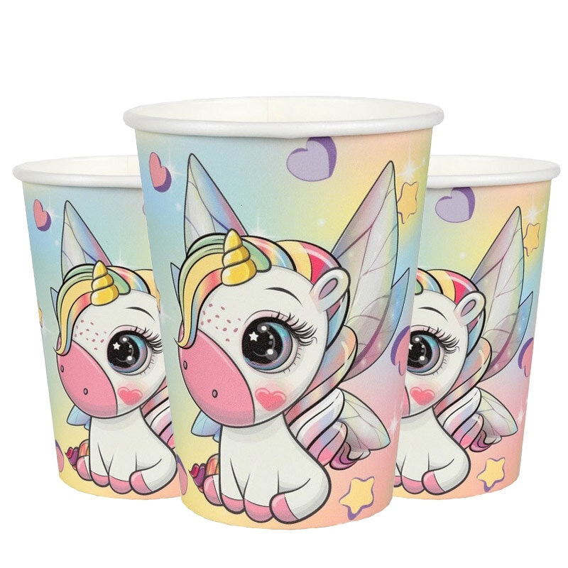 Unicorn Fairy - Pappkopper 10 stk.