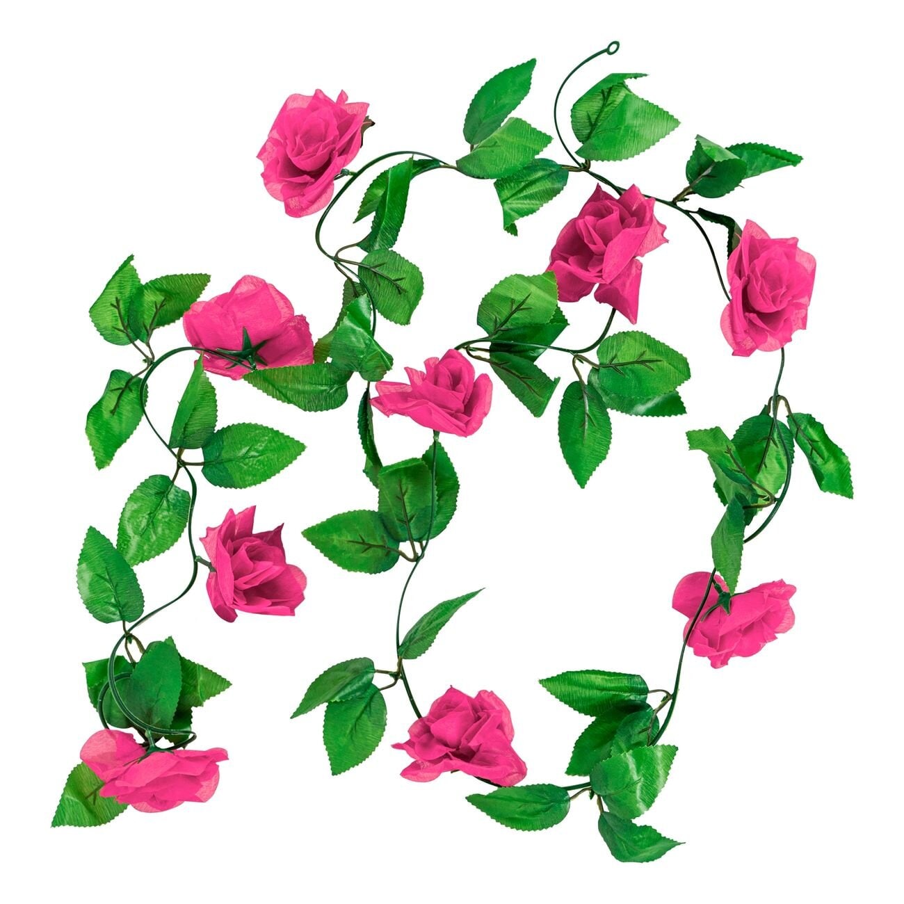 Blomstergirlander - Rosa roser 2 meter