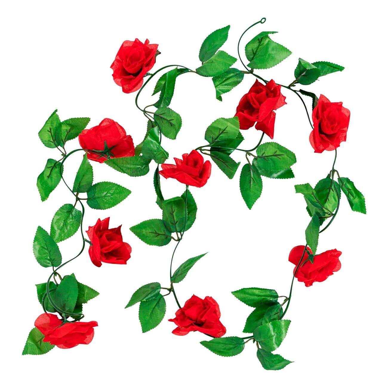 Blomstergirlander - Røde roser 2 meter