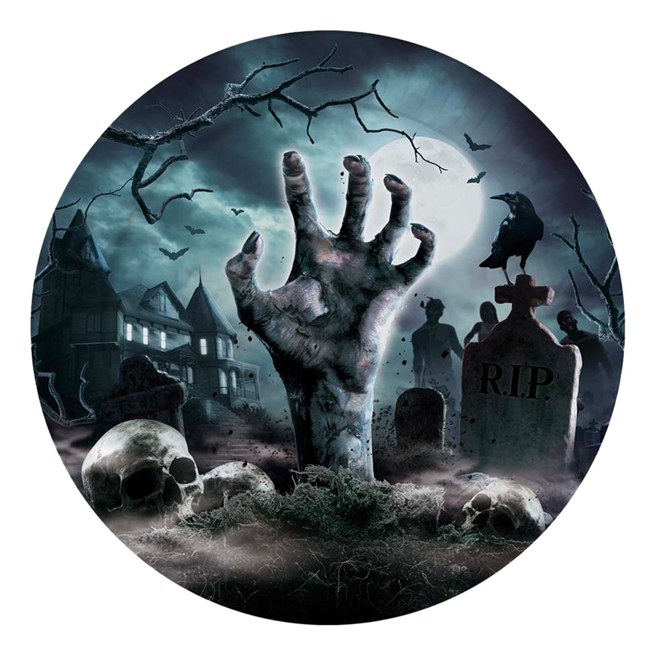 Halloween Cementary - Tallerkener 6 stk.