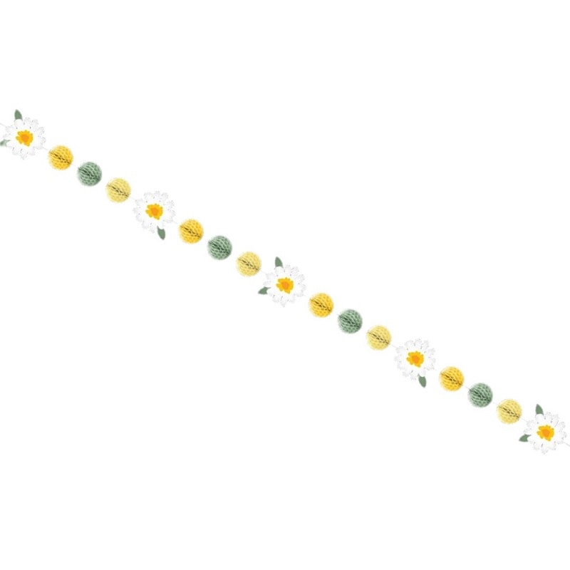 Sweet Daisy - Girlander av papp med blomster