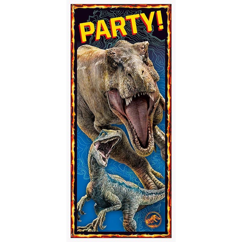  Jurassic World - Dørdekorasjon 152 x 68 cm