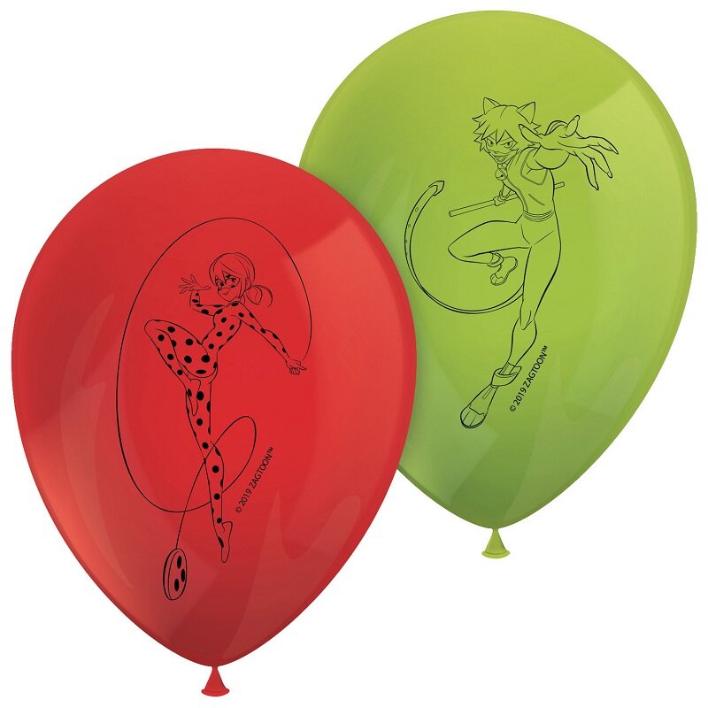 Miraculous Ladybug - Ballonger 8 stk.