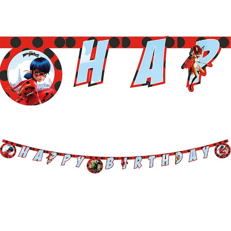 Miraculous Ladybug - Girlander Happy Birthday