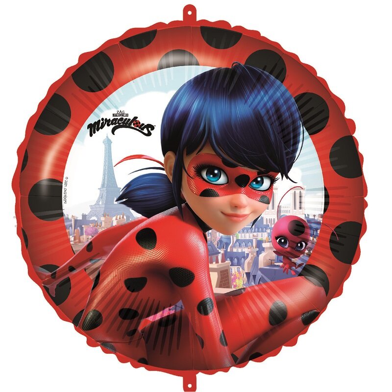 Miraculous Ladybug - Folieballong med ballongvekt 46 cm