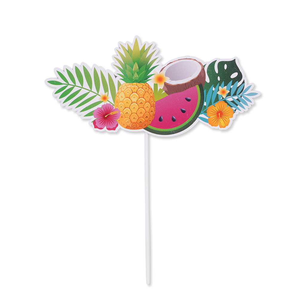 Kakedekorasjon Tropiske frukter 16 cm