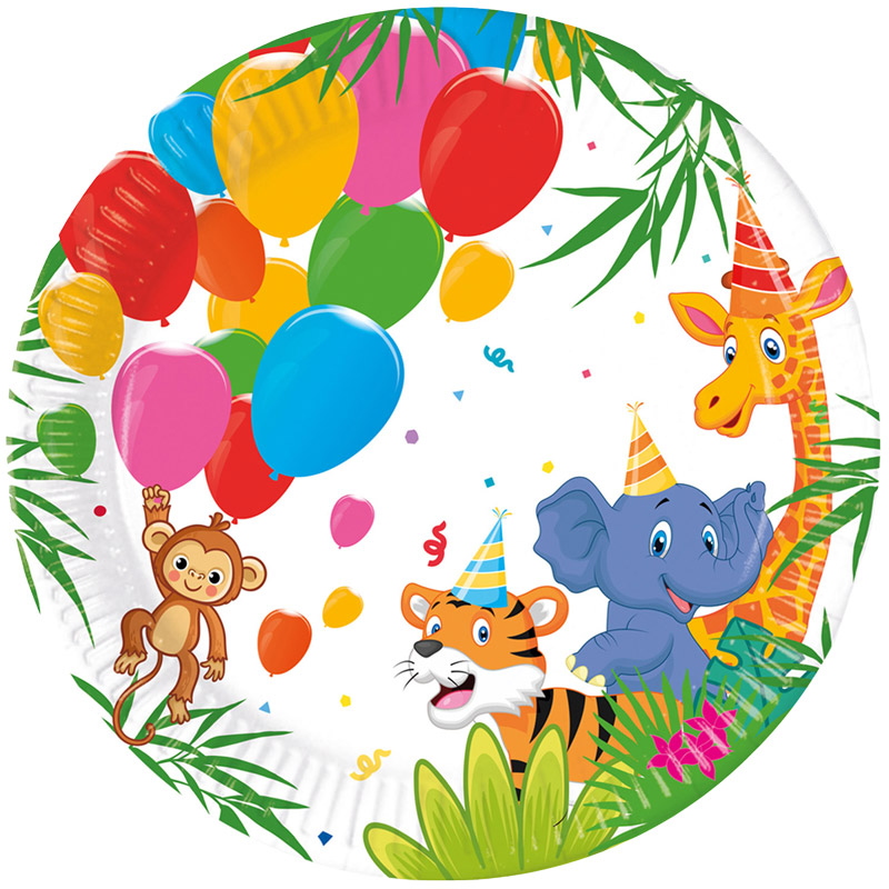 Jungle Balloons - Tallerkener 8 stk.
