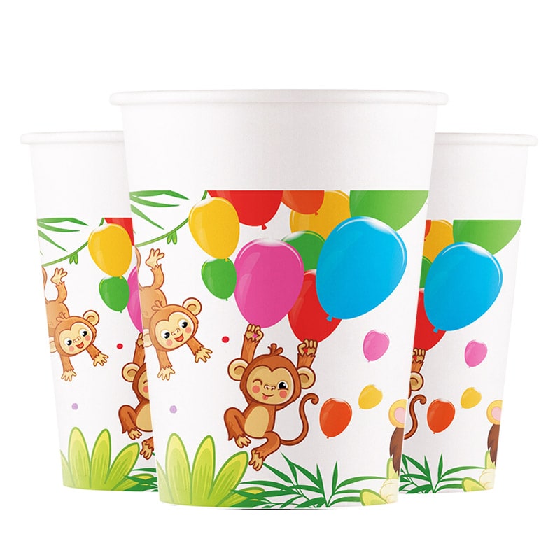 Jungle Balloons - Pappkopper 8 stk.