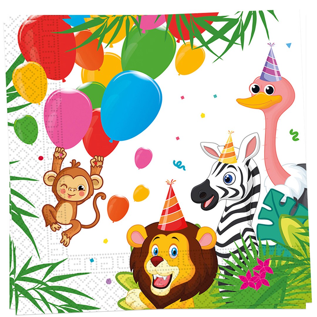 Jungle Balloons - Servietter 20 stk.